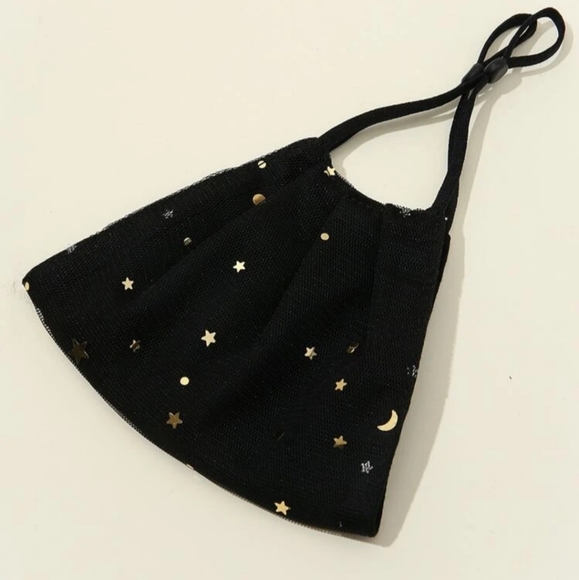 Gold Stars Face Mask - Picture 2 of 3
